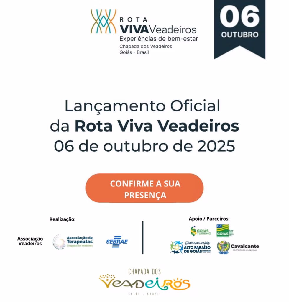 Lançamento oficial da Rota Viva Veadeiros - Experiências de Bem Estar