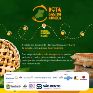 Cartaz do festival de Rota Gastronômica na Chapada dos Veadeiros de 2026