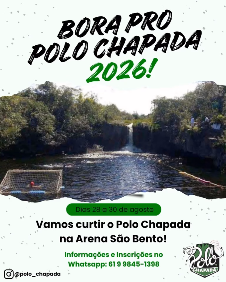 Cartaz do Campeonato de Polo Aquático na Fazenda São Bento 2026