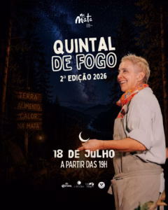 Mara Alcamim convida a todos para o Quintal de Fogo em São Jorge!