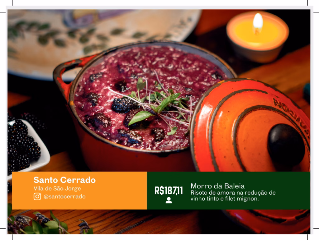 Prato do Santo Cerrado do 1º Circuito Gastronomico de Alto Paraíso