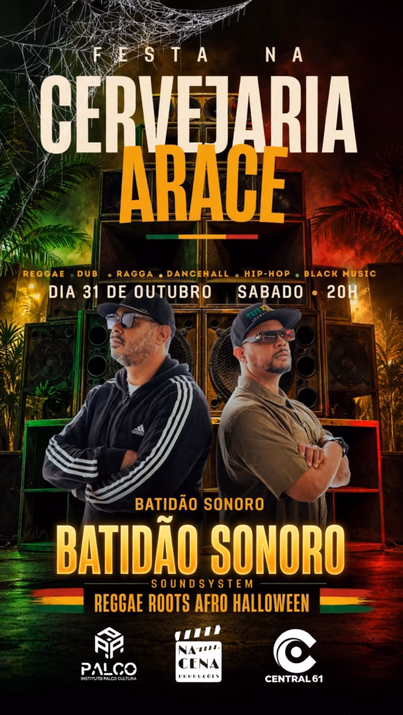 Batidão Sonoro Sound System é destaque da festa de reggae na Cervejaria Aracê, em Cavalcante, na Chapada dos Veadeiros.
